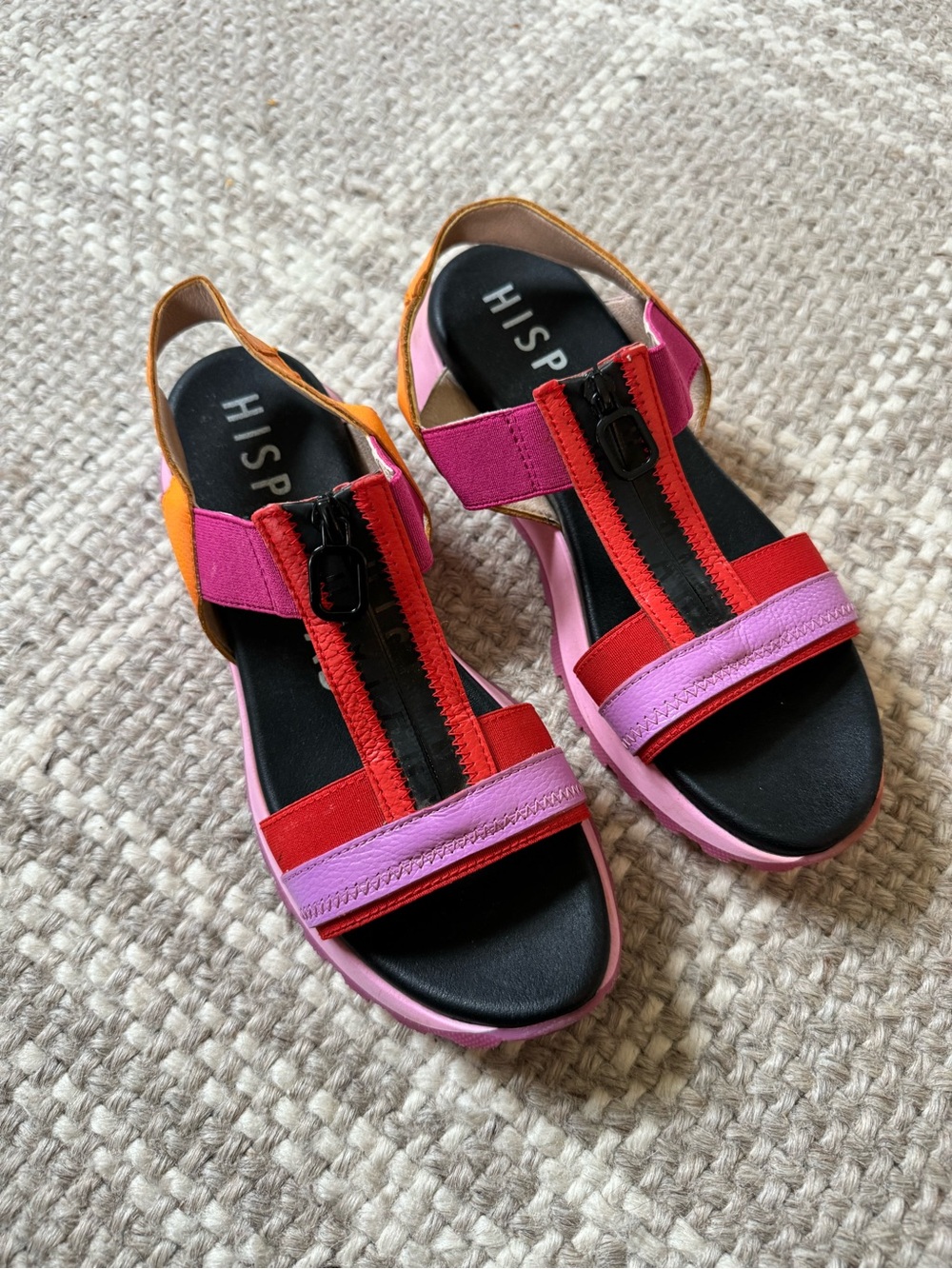 Hispanitas zipper chunky sandals